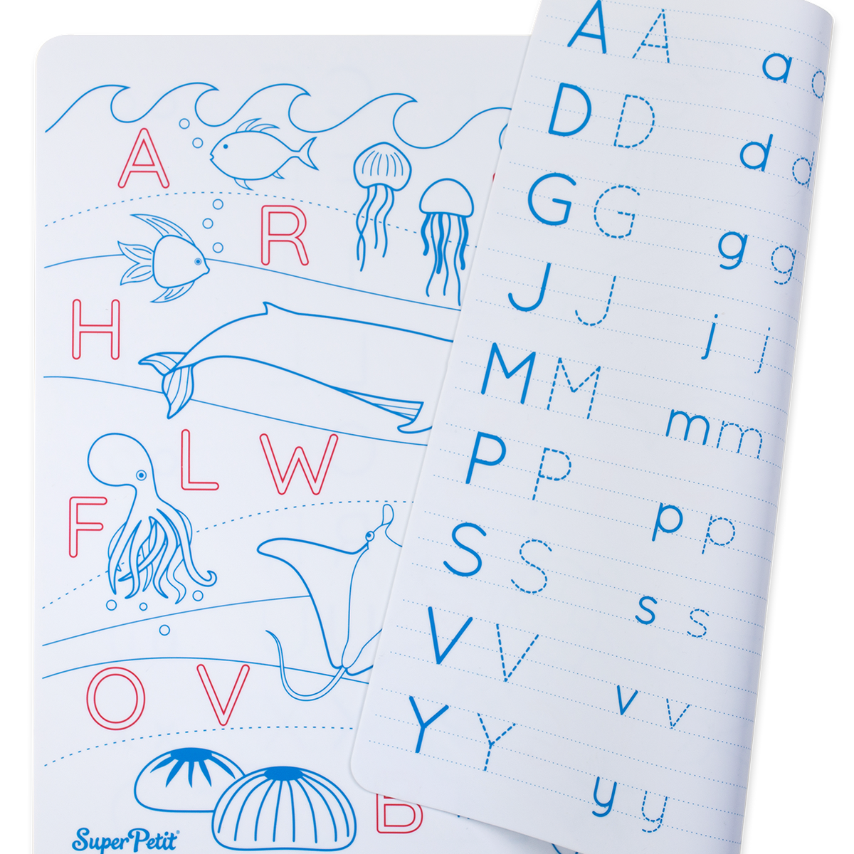 Coloriage effaçable et réutilisable - Lettres Abécédaire