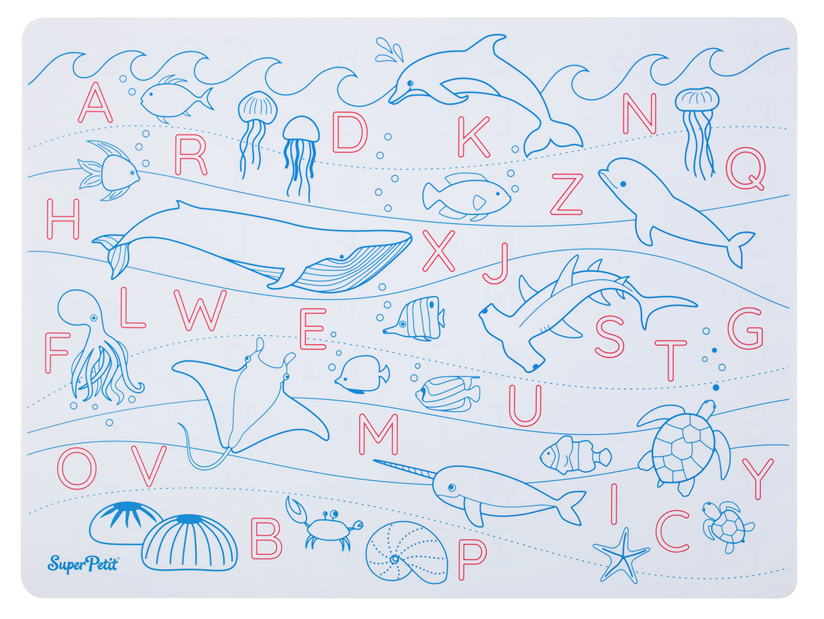 Coloriage effaçable et réutilisable - Lettres Abécédaire