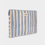 Housse d'ordinateur Ava - Rayures Larges Bleu