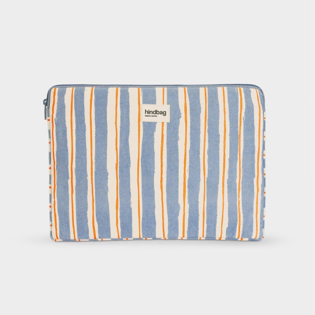 Housse d'ordinateur Ava - Rayures Larges Bleu