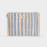 Housse d'ordinateur Ava - Rayures Larges Bleu