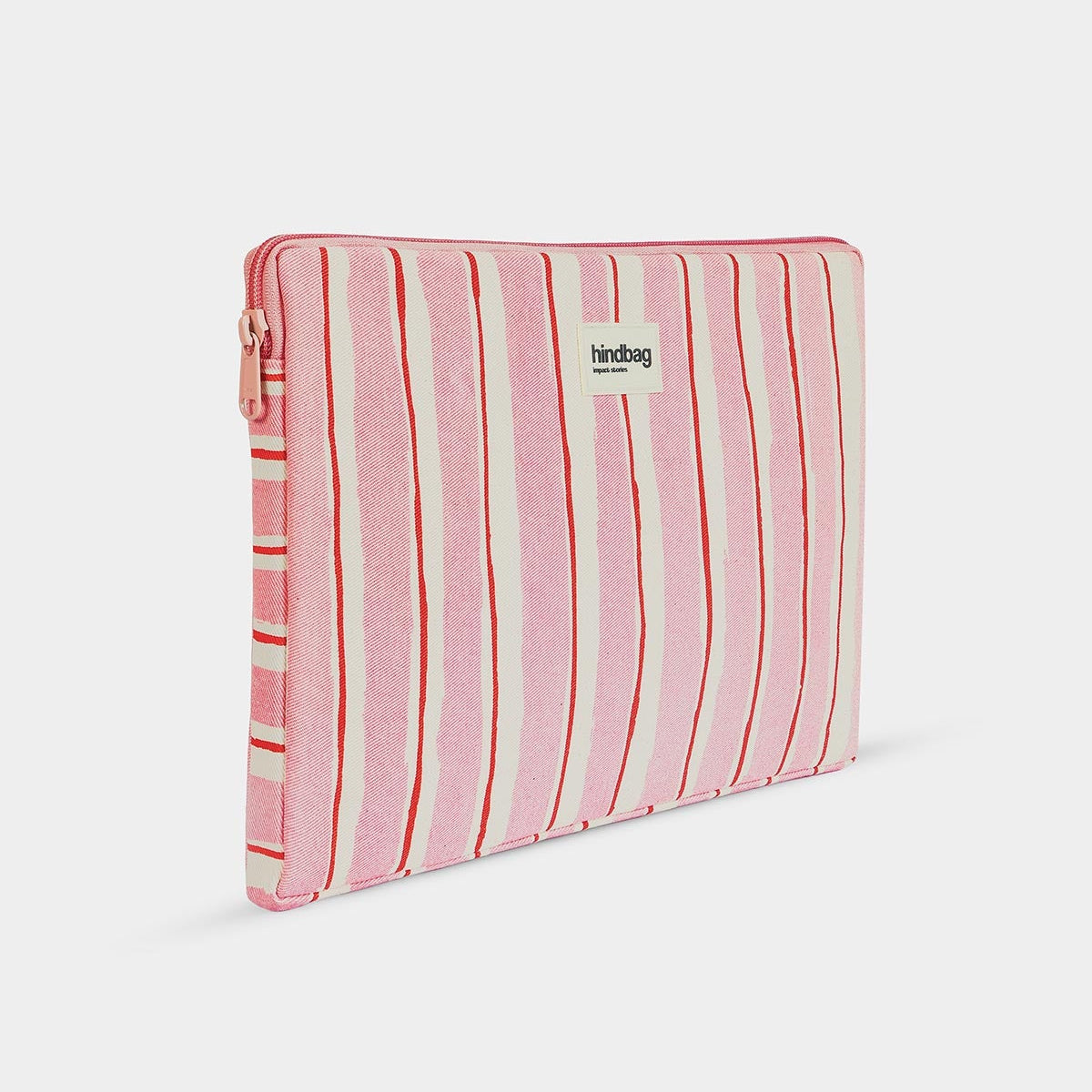 Housse d'ordinateur Ava - Rayures Larges Rose