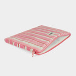 Housse d'ordinateur Ava - Rayures Larges Rose