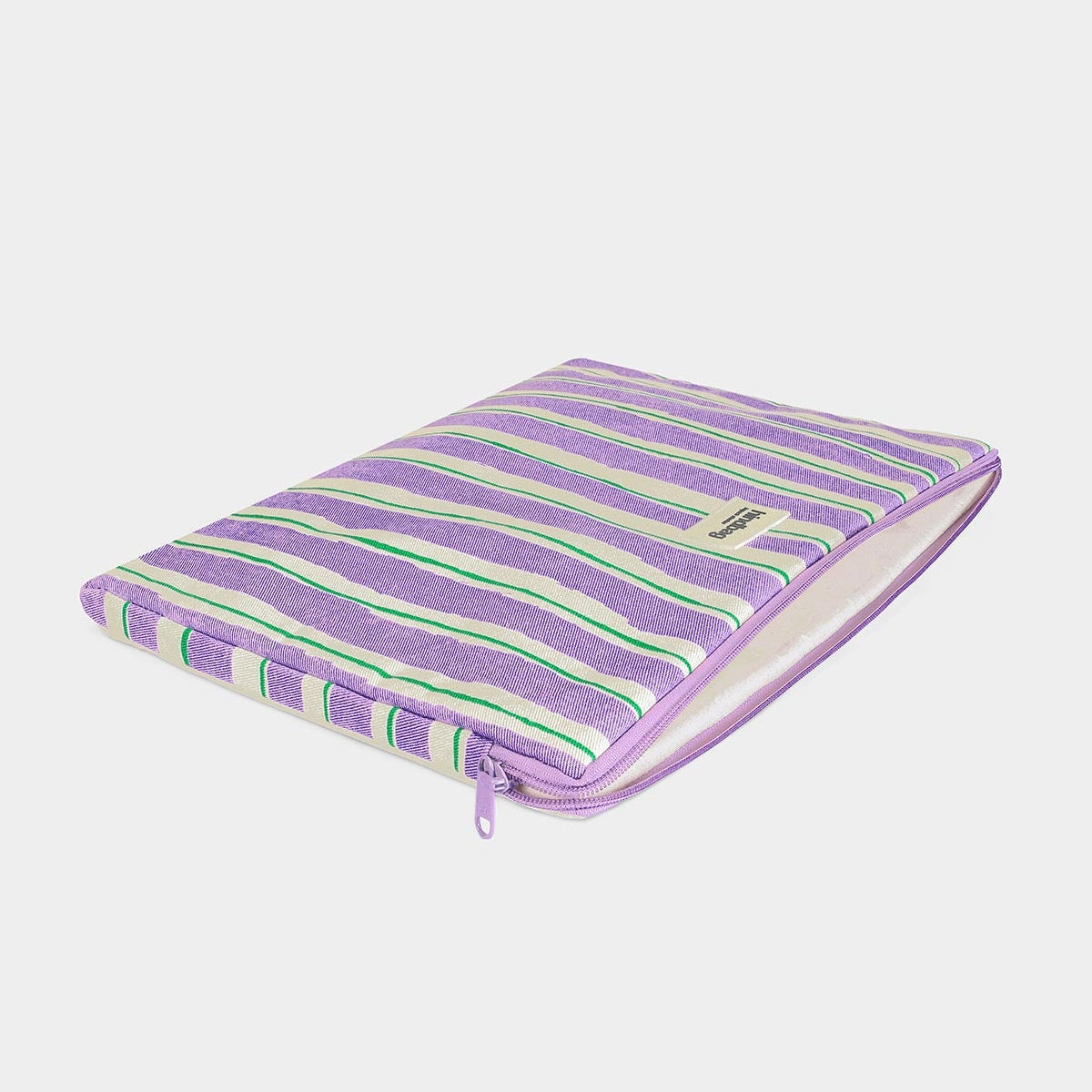 Housse d'ordinateur Ava - Rayures Larges Violet