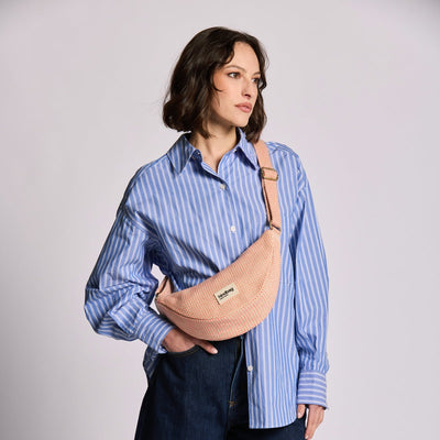 Sac Banane Andréa - Tressage Corail