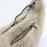 Sac banane Andrea - Fourrure beige