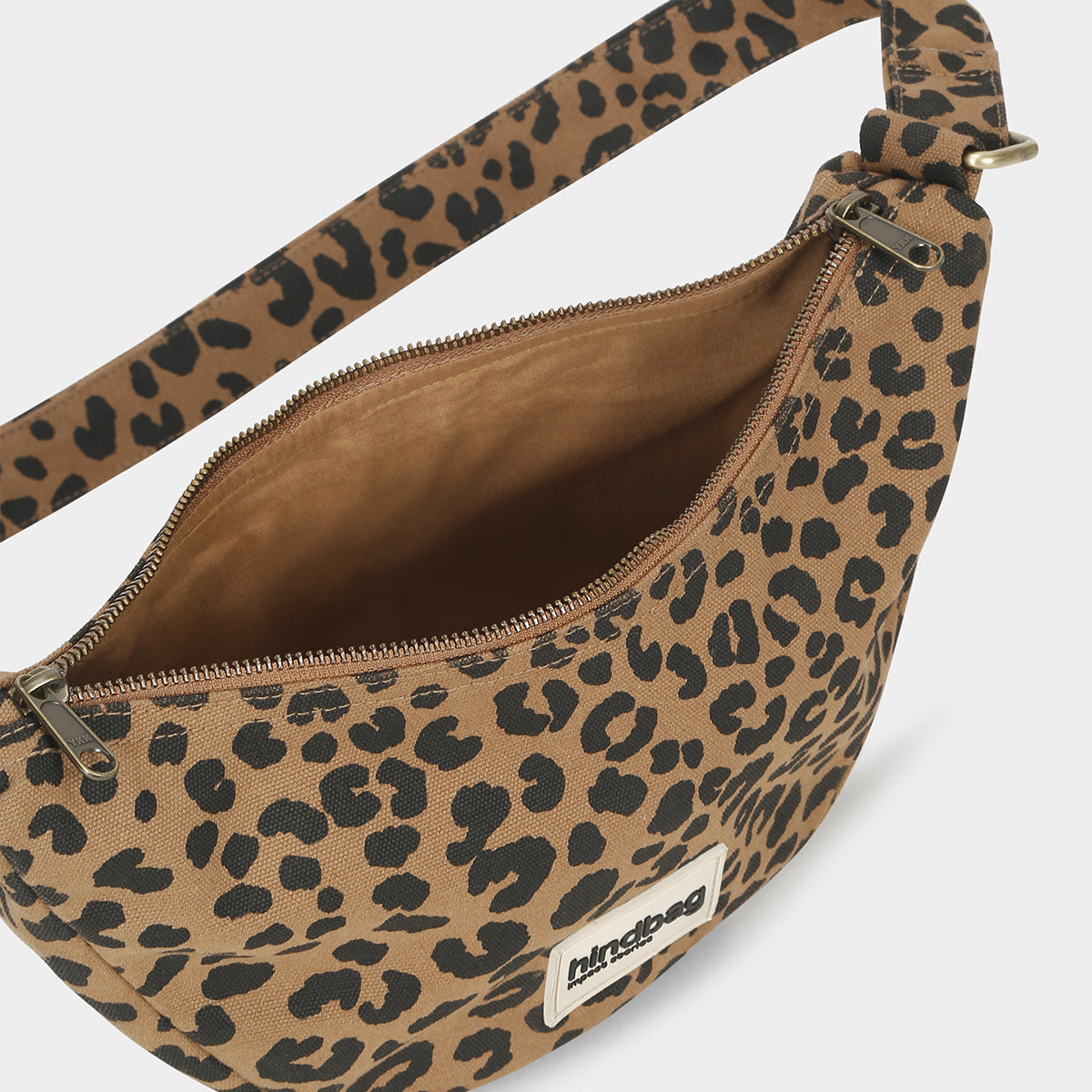 Sac banane Andrea - Léopard Cannelle
