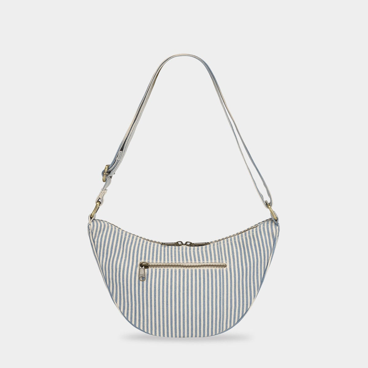Sac banane Andrea - Rayures Fines Bleu