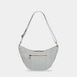 Sac banane Andrea - Rayures Fines Bleu