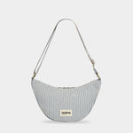 Sac banane Andrea - Rayures Fines Bleu