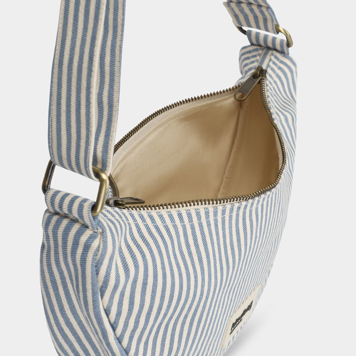 Sac banane Andrea - Rayures Fines Bleu