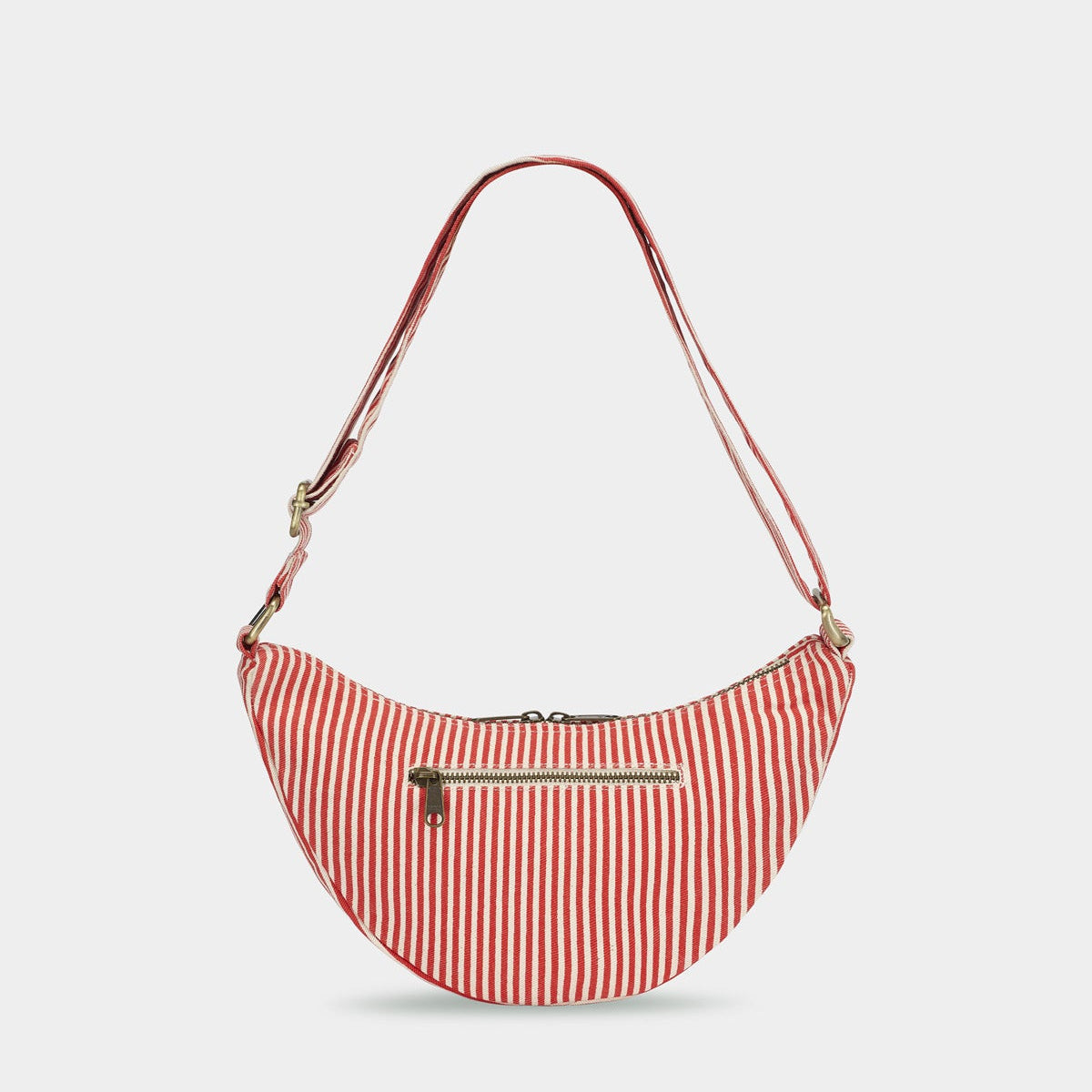Sac banane Andrea - Rayures Fines Rouge
