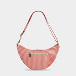 Sac banane Andrea - Rayures Fines Rouge