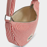 Sac banane Andrea - Rayures Fines Rouge