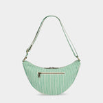 Sac banane Andrea - Rayures Fines Vert