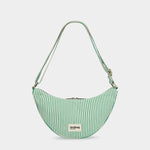 Sac banane Andrea - Rayures Fines Vert
