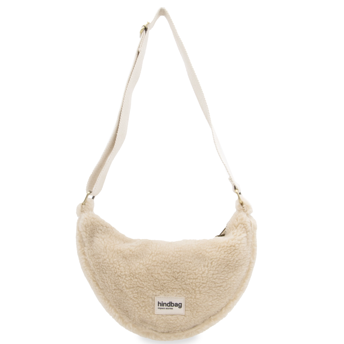 Sac banane Andrea - Fourrure beige