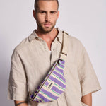 Banane Olivia - Rayures Larges Violet