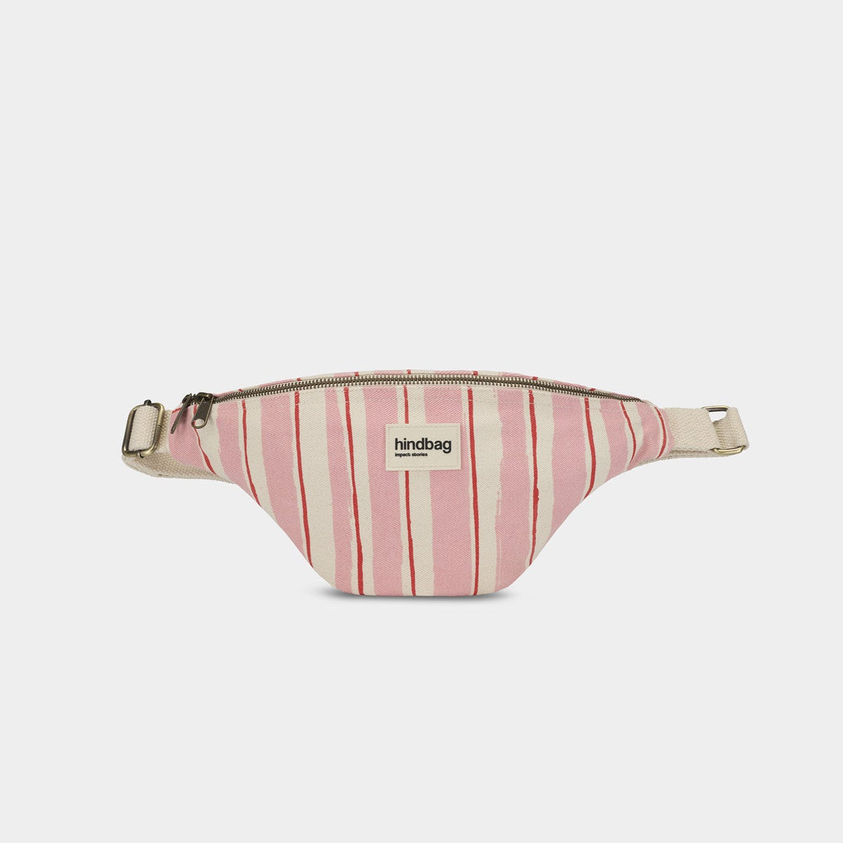 Banane Olivia - Rayures Larges Rose