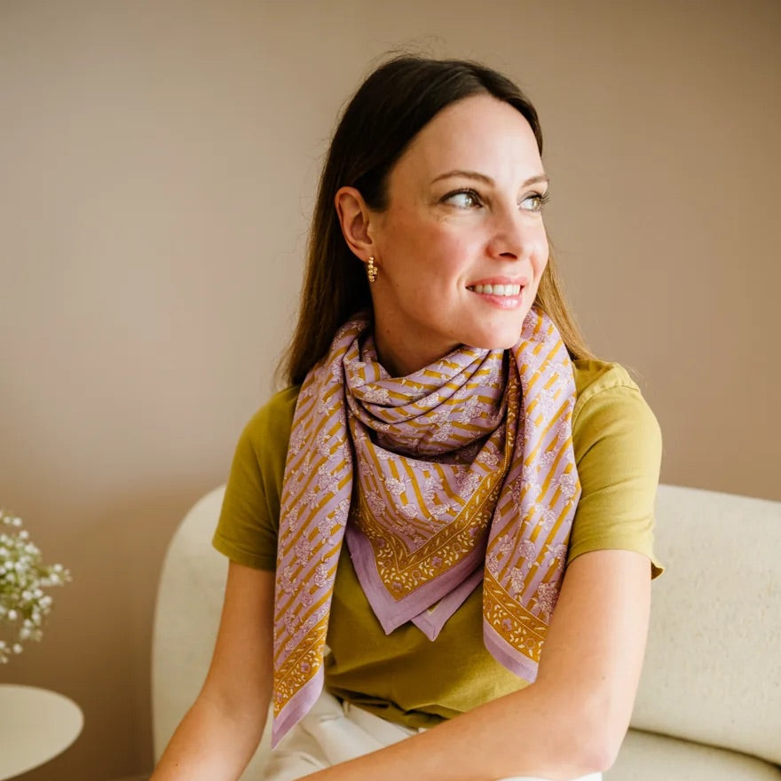 Foulard - Mona Parme