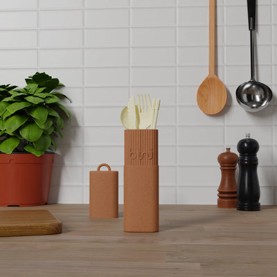 Kit couverts réutilisables - Café au Lait