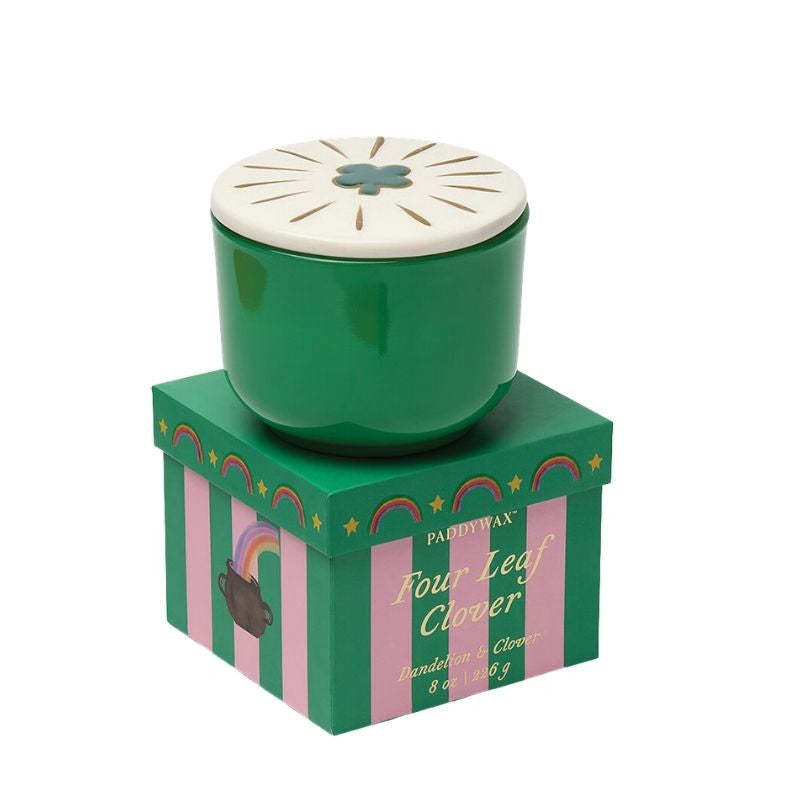 Bougie Charmed Trèfle à quatre feuilles vert 226 g – Pissenlit & Trèfle