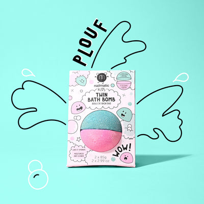 Boule de Bain Duo - Rose & Vert Lagon