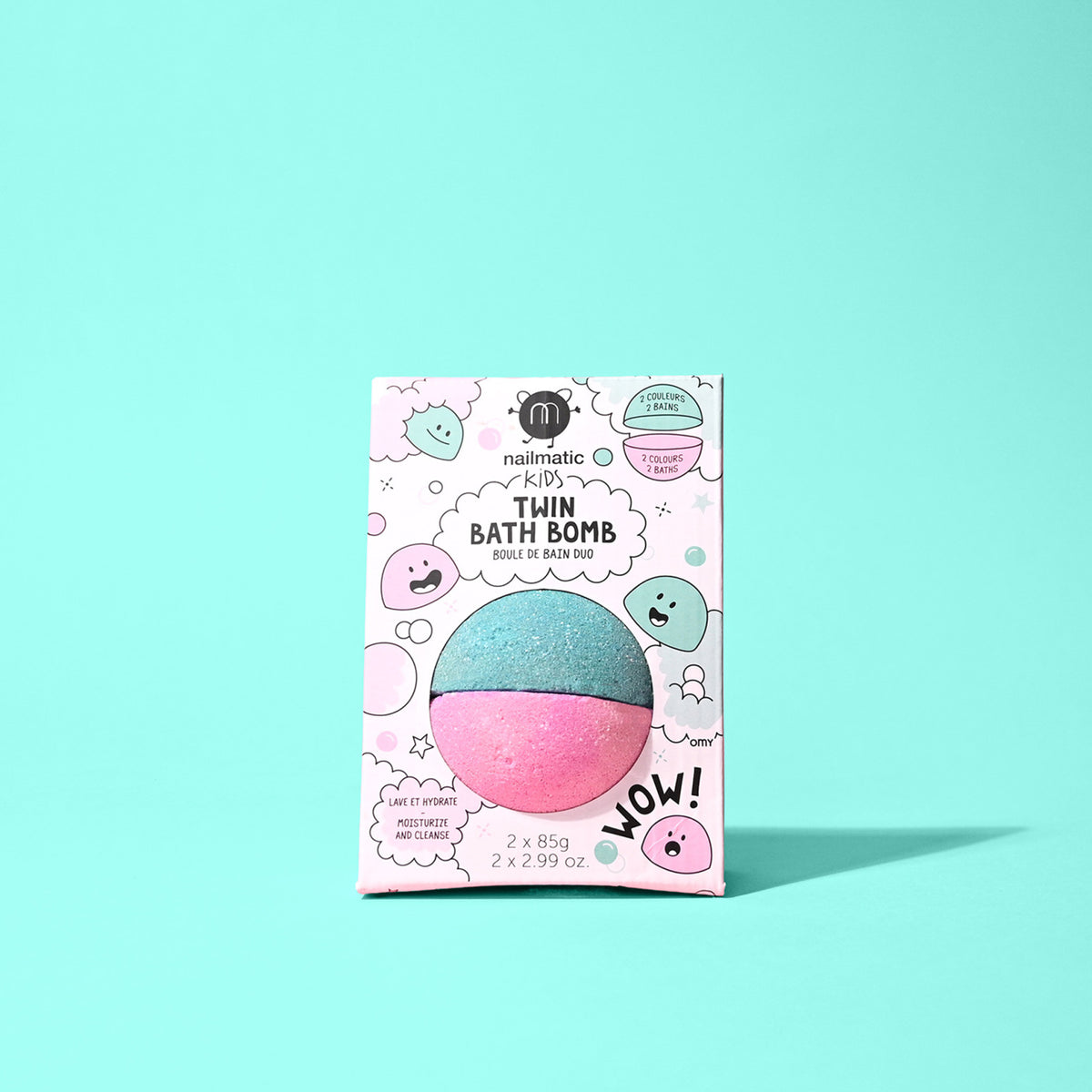 Boule de Bain Duo - Rose & Vert Lagon