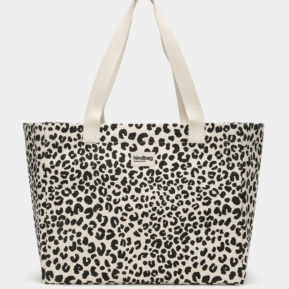 Sac cabas Claude - Léopard Écru