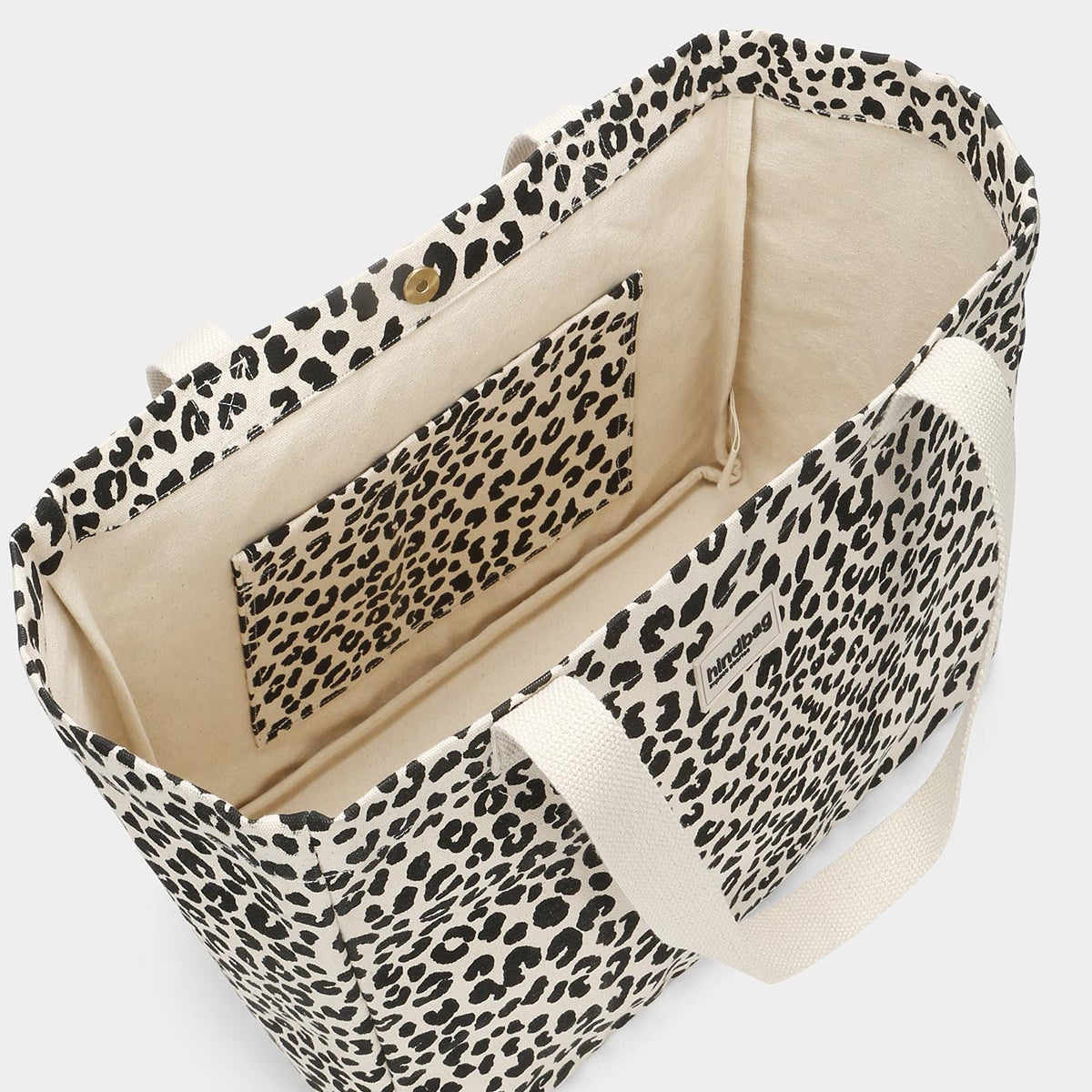 Sac cabas Claude - Léopard Écru