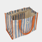 Sac Cabas Claude - Rayures Larges Bleu