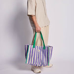 Sac Cabas Claude - Rayures Larges Violet