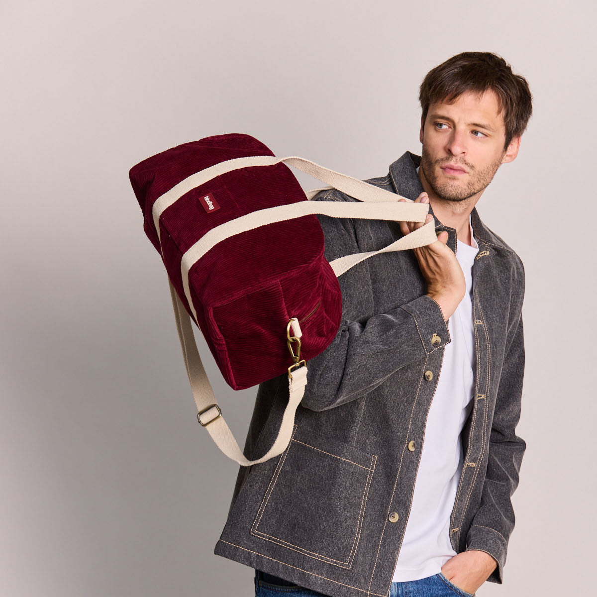 Charlie velours BORDEAUX