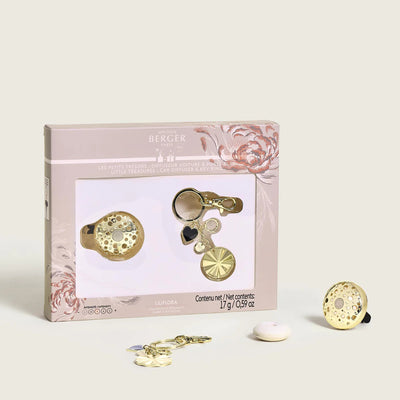 Coffret Les Petits Trésors - Ophelia Voiture & Porte clefs Or