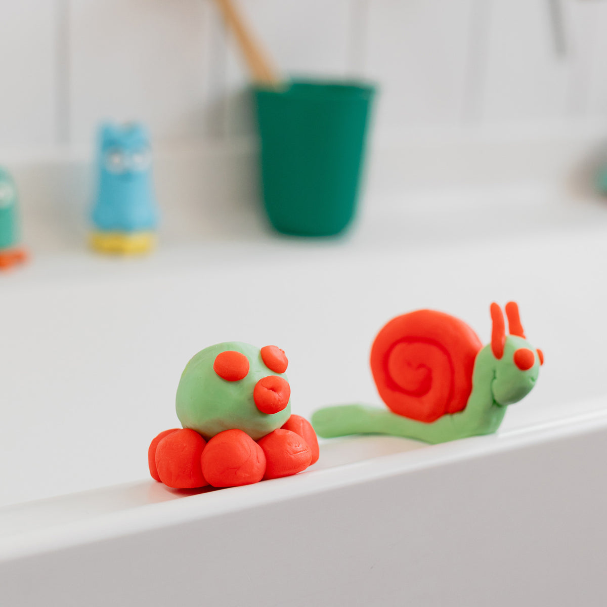 Coffret Duo Pâte à Modeler Lavante - Vert & Rouge