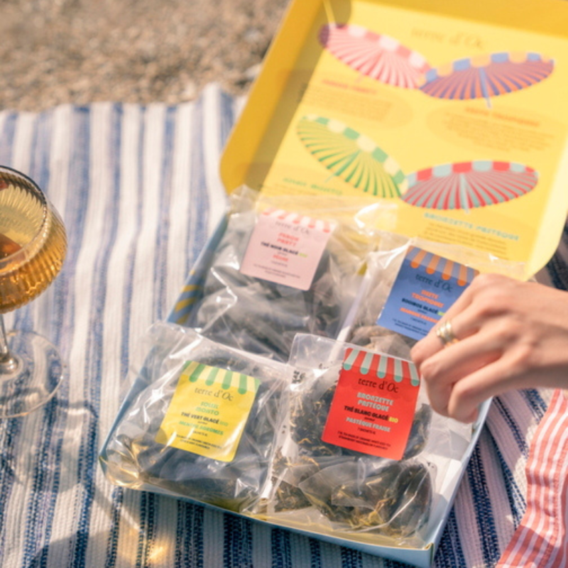Coffret Thés Glacés Bio – 28 sachets XL, 4 saveurs estivales