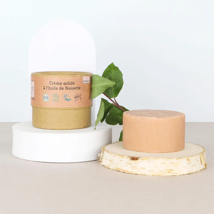 Crème solide visage corps à l'huile de Noisette