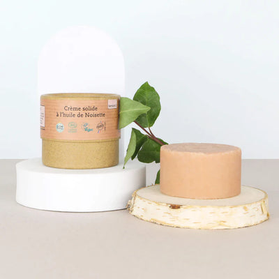 Crème solide visage corps à l'huile de Noisette