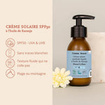 Crème solaire minérale liquide SPF50 - Monoï & Musc