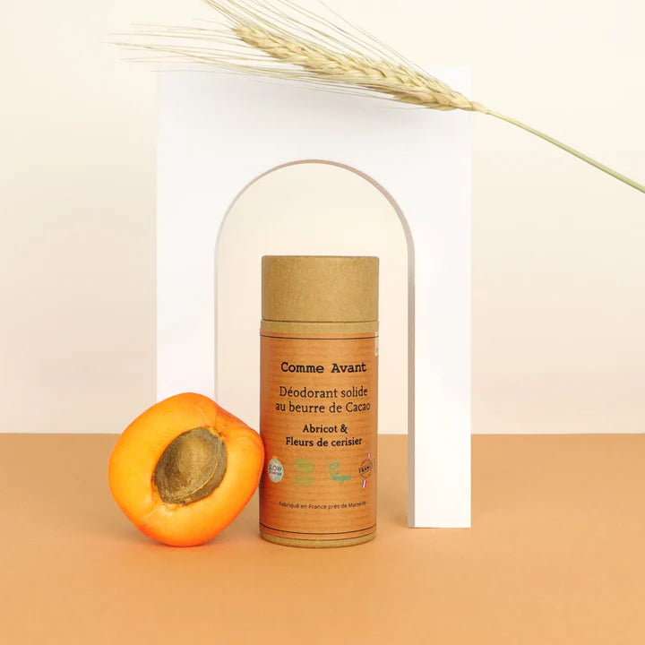 Déodorant au beurre de cacao - Abricot & Fleur de Cerisier