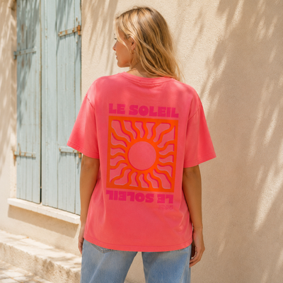 T-shirt Le Soleil - Corail