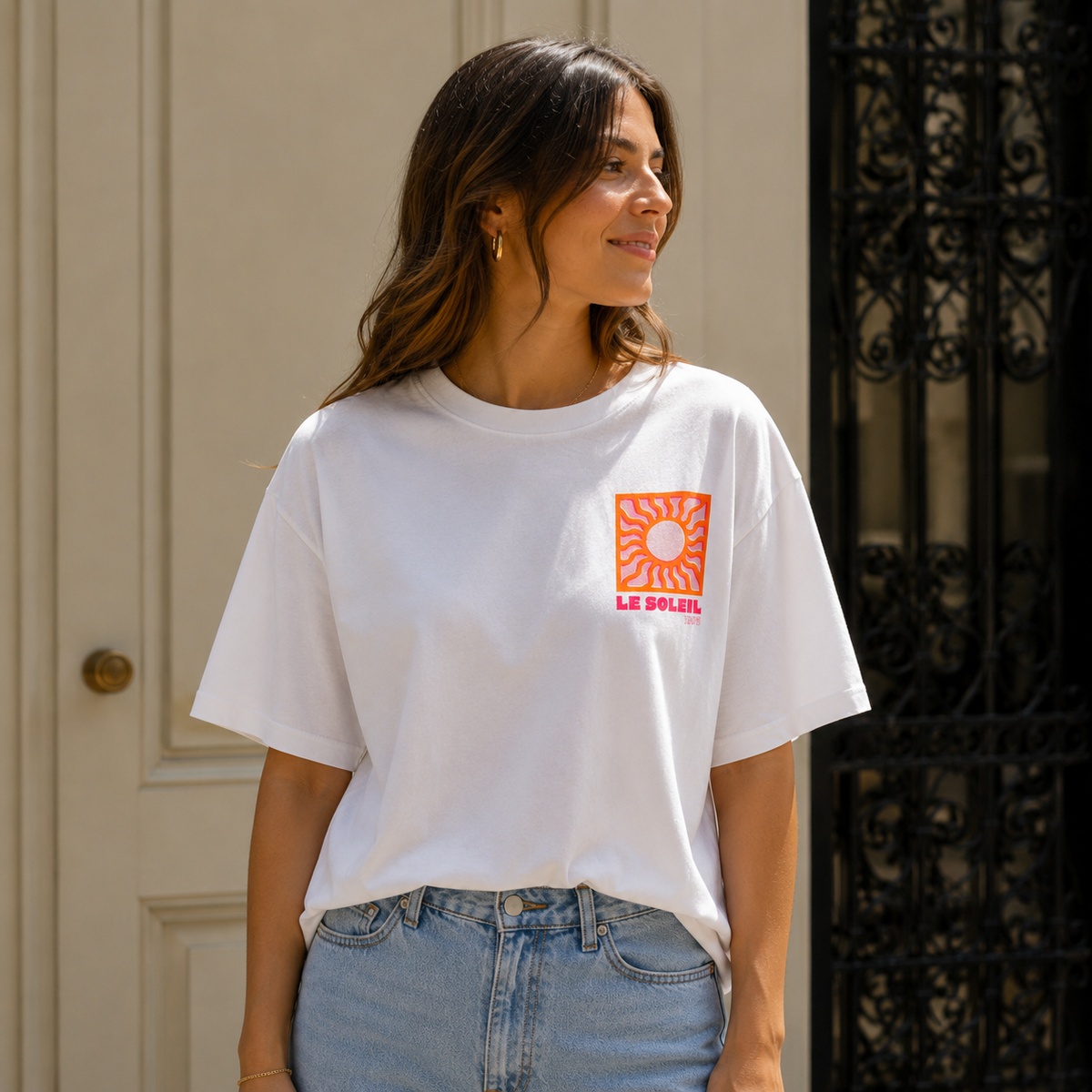 T-shirt Le Soleil - Blanc