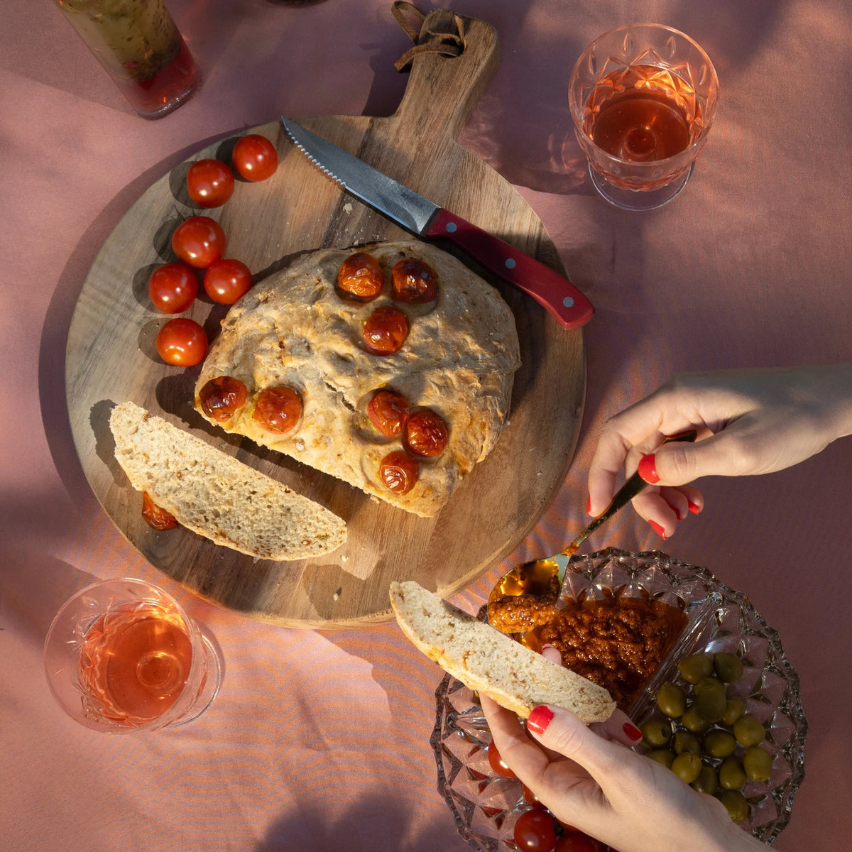 Préparation pour Focaccia - Bruschetta aux tomates