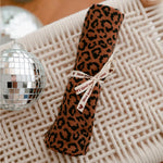 Petit foulard - léopard marron foncé