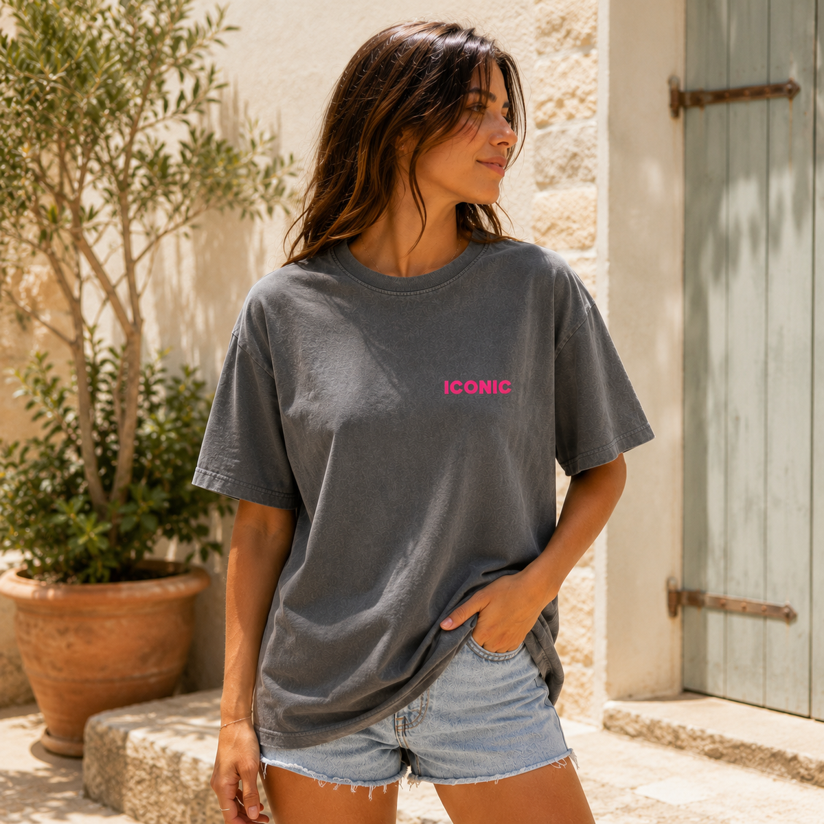 T-shirt Iconic - Gris