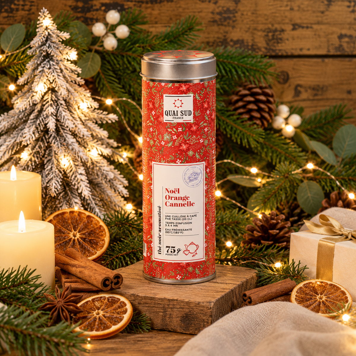 THE NOIR DE NOEL BOITE QS - ORANGE CANNELLE