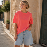 T-shirt Iconic Club - Corail