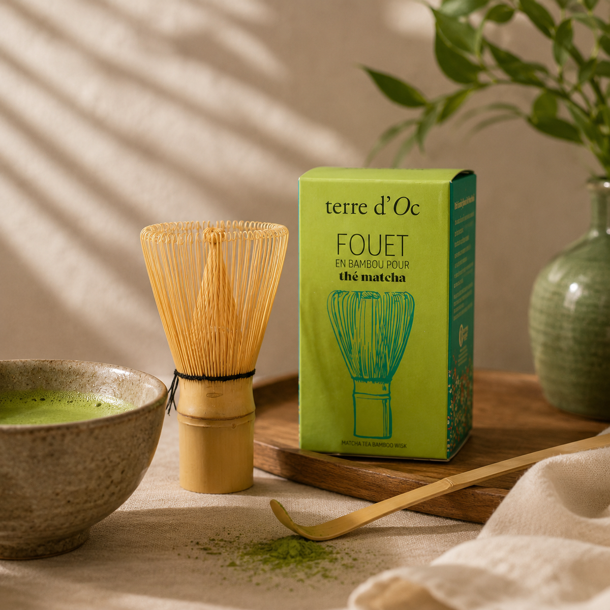 Fouet en bambou pour le matcha
