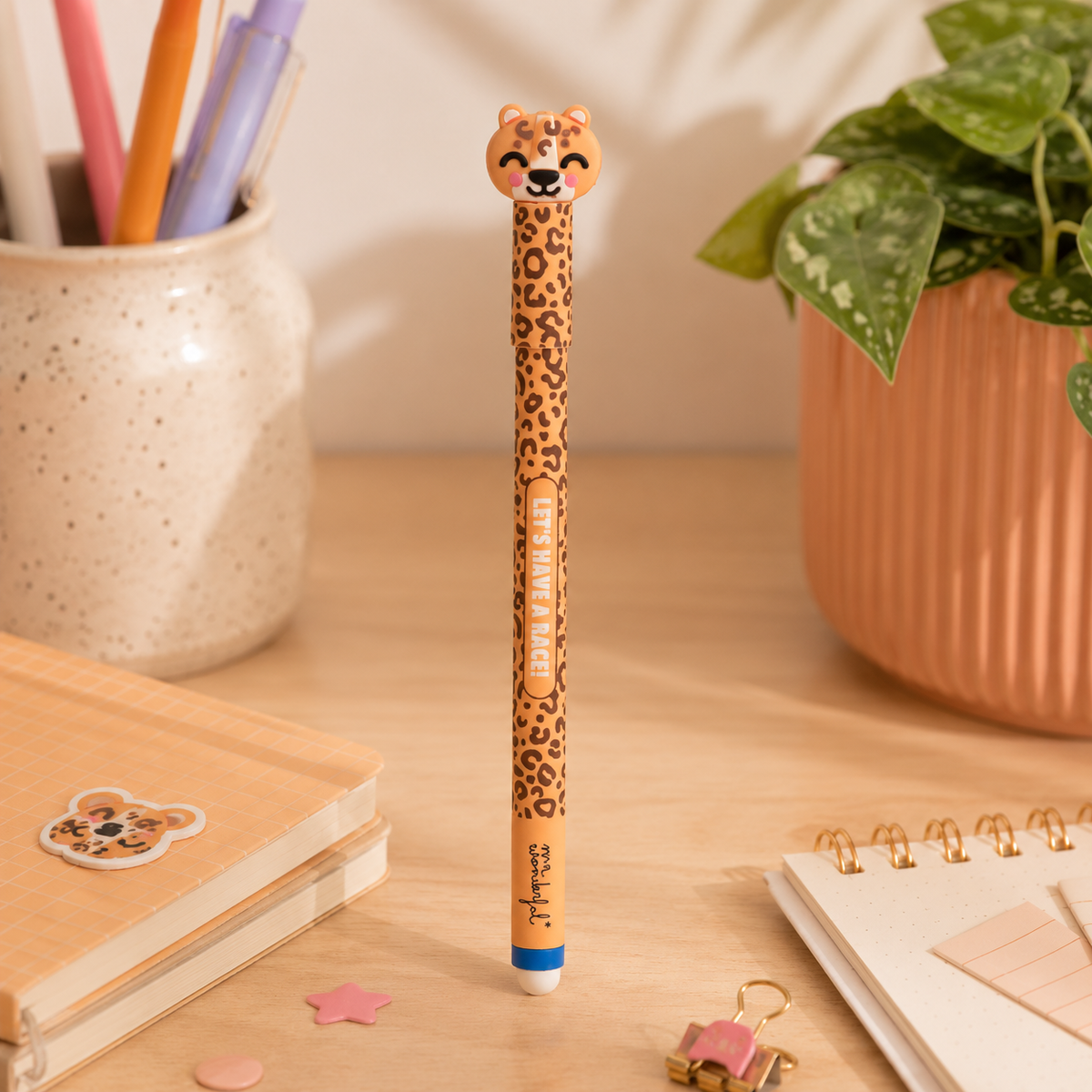 Stylo effaçable Bo-Bo Léopard – Let’s have a race!