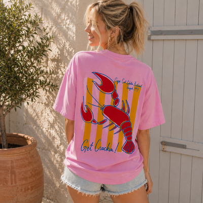 T-shirt Lobster Fest - Rose
